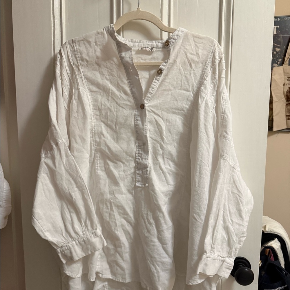 Free People Oversized Button-Up